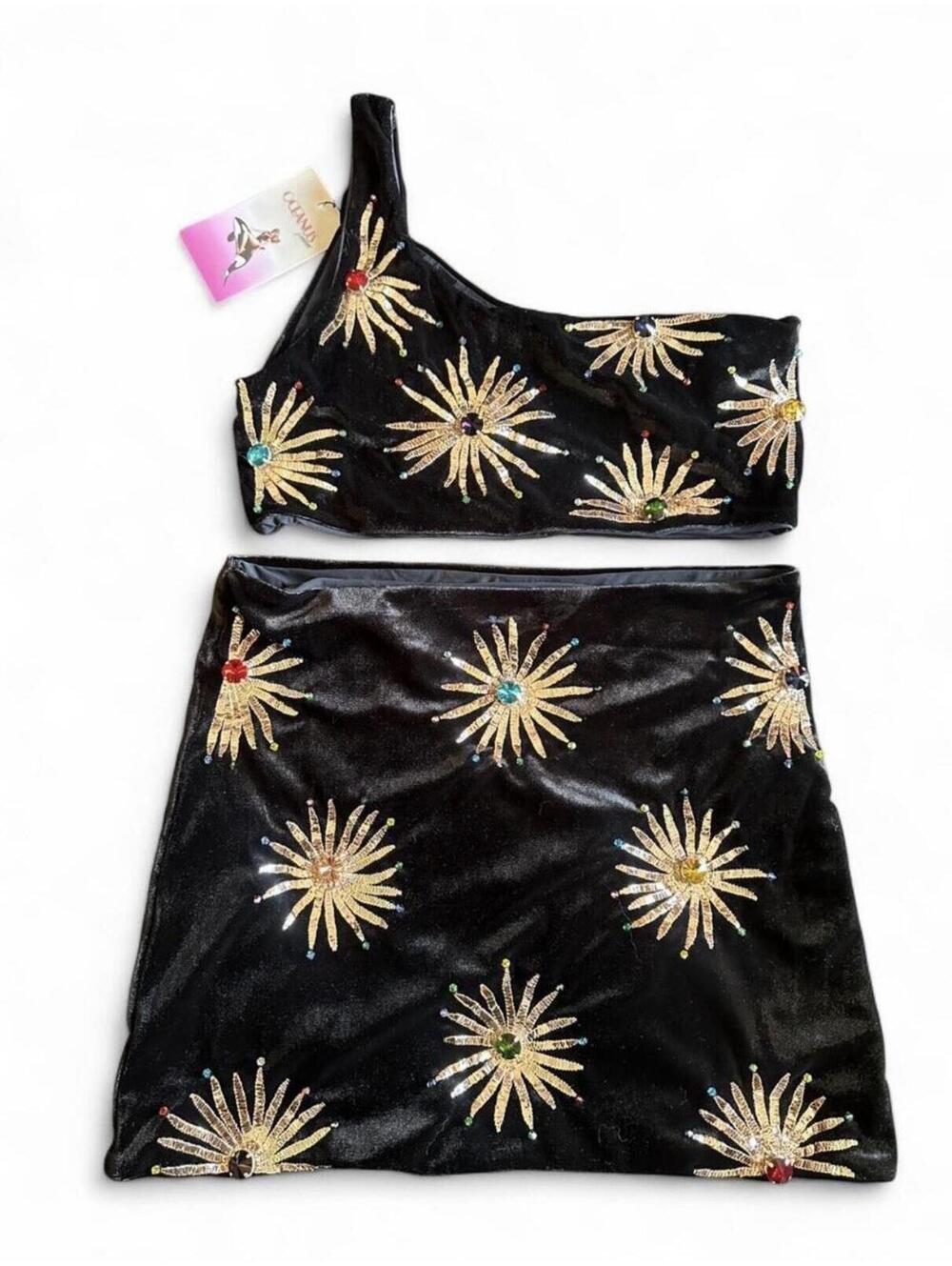 Oceanus Top & Skirt Set, 2 Piece